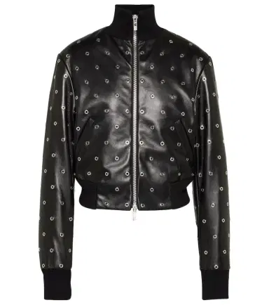 Alaïa Alaïa Studded leather bomber jacket | Thumbnail 1 Alaïa Alaïa Studded leather bomber jacket | Thumbnail 1