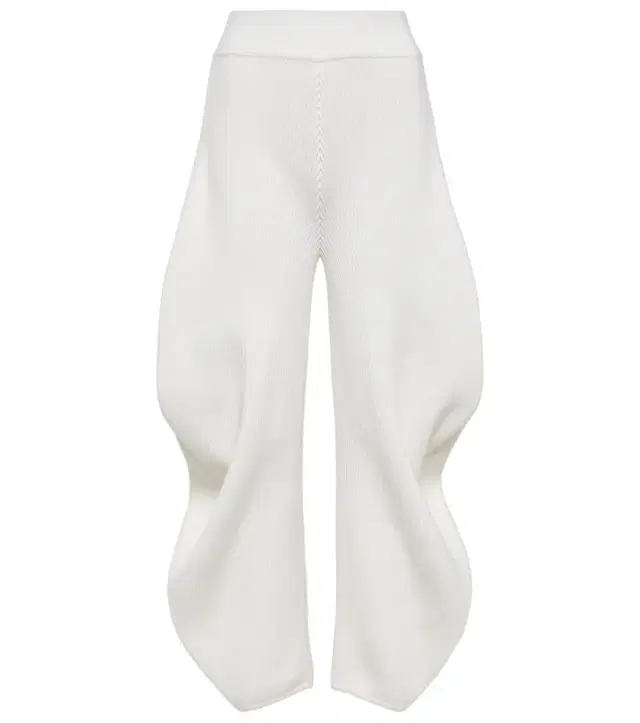 Alaïa High-rise knit barrel-leg pants