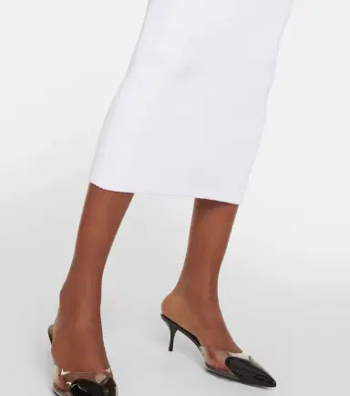 Alaïa Alaïa Halterneck bodycon midi dress | Thumbnail 4