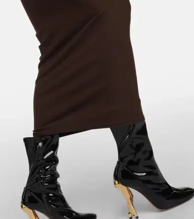 Alaïa Alaïa Off-shoulder jersey midi dress | Thumbnail 3