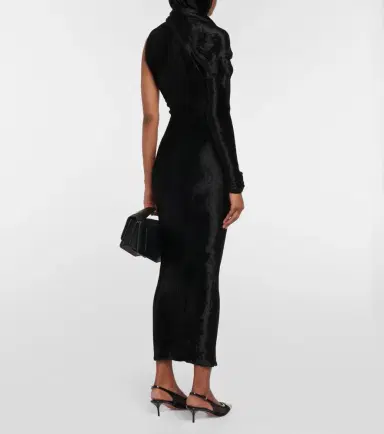 Alaïa Alaïa Hooded asymmetric gown | Thumbnail 4