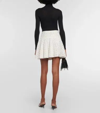 Alaïa Alaïa High-rise knit miniskirt | Thumbnail 2