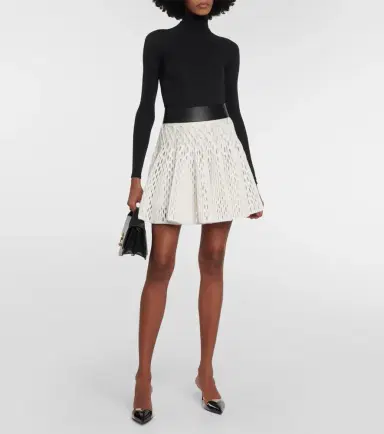Alaïa Alaïa High-rise knit miniskirt | Thumbnail 3