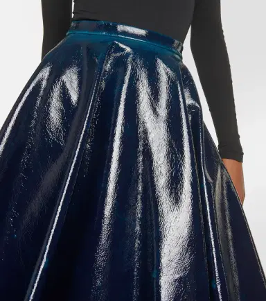 Alaïa Alaïa Coated wool-blend midi skirt | Thumbnail 4 Alaïa Alaïa Coated wool-blend midi skirt | Thumbnail 4