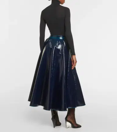 Alaïa Alaïa Coated wool-blend midi skirt | Thumbnail 5 Alaïa Alaïa Coated wool-blend midi skirt | Thumbnail 5