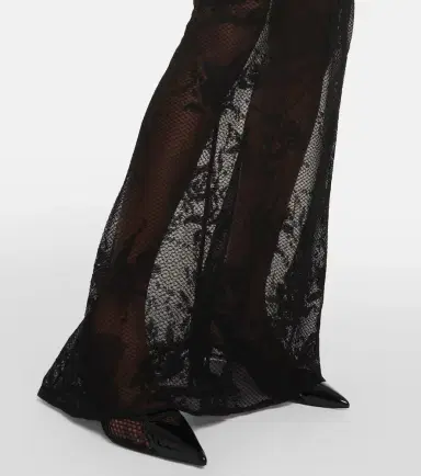 Alaïa Alaïa Floral mesh maxi skirt | Thumbnail 3