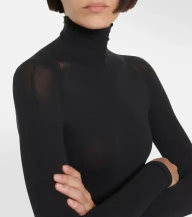 Alaïa Alaïa Turtleneck jersey bodysuit | Thumbnail 3
