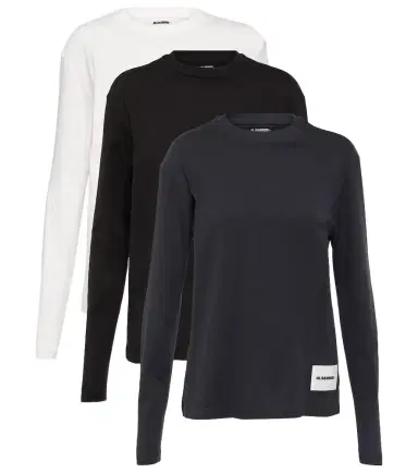 Jil Sander Set of 3 cotton jersey sweatshirts | Thumbnail 1