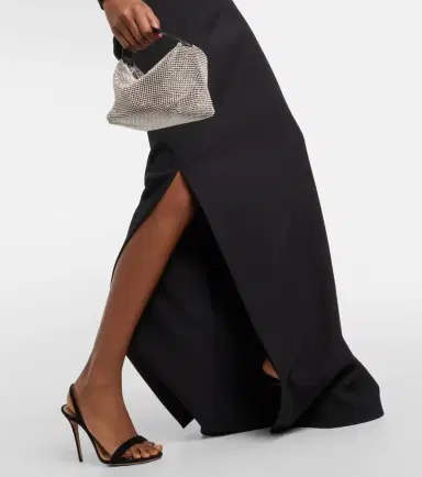 Safiyaa Maimie crystal-embellished crêpe gown | Thumbnail 3