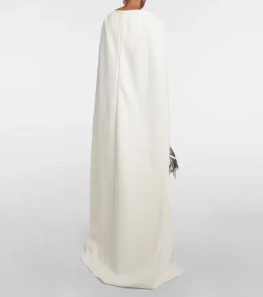 Safiyaa Abrielle embellished caped gown | Thumbnail 3