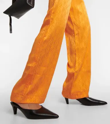 Marine Serre Moon Diamant satin pajama pants | Thumbnail 3