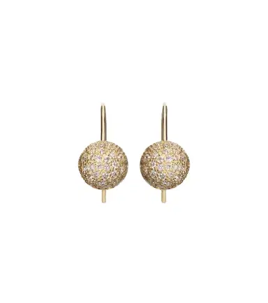 Ileana Makri Sphere 18kt gold earring with diamonds | Thumbnail 1 Ileana Makri Sphere 18kt gold earring with diamonds | Thumbnail 1