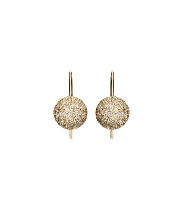 Ileana Makri Sphere 18kt gold earring with diamonds