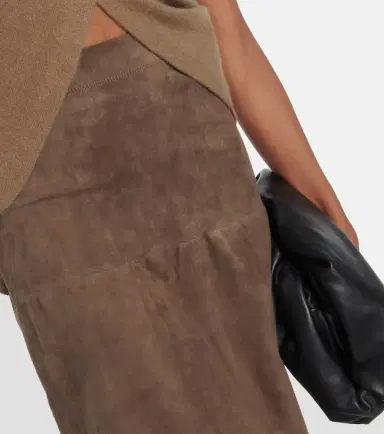 Joseph Sacha suede midi skirt | Thumbnail 4