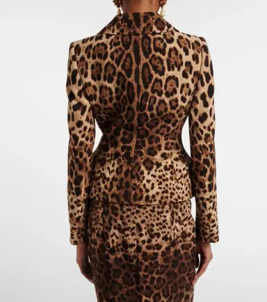 Dolce & Gabbana Leopard-print wool crêpe jacket | Thumbnail 2 Dolce & Gabbana Leopard-print wool crêpe jacket | Thumbnail 2