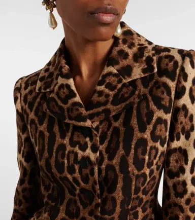 Dolce & Gabbana Leopard-print wool crêpe jacket | Thumbnail 4 Dolce & Gabbana Leopard-print wool crêpe jacket | Thumbnail 4