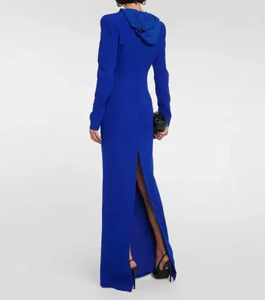 Mônot Mônot Hooded crêpe maxi dress | Thumbnail 2