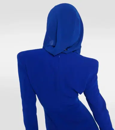 Mônot Mônot Hooded crêpe maxi dress | Thumbnail 6
