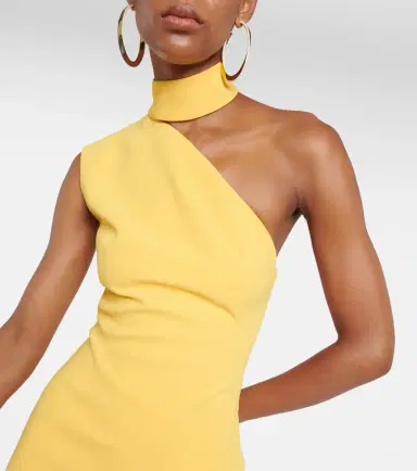 Mônot Mônot Asymmetric crêpe maxi dress | Thumbnail 2