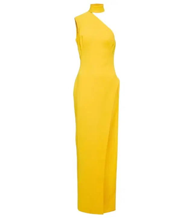 Monot Mônot Asymmetric crêpe maxi dress
