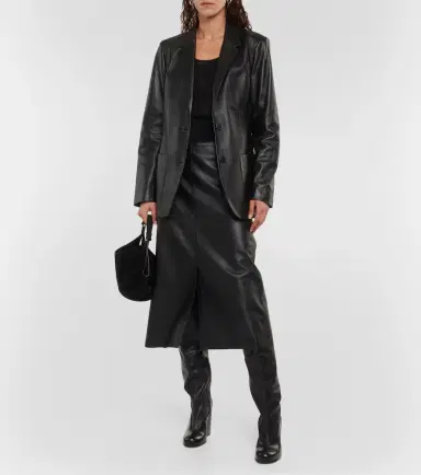 Joseph Sidena leather midi skirt | Thumbnail 4 Joseph Sidena leather midi skirt | Thumbnail 4