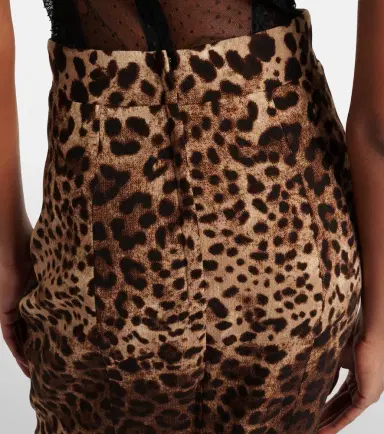 Dolce & Gabbana Leopard-print wool pencil skirt | Thumbnail 6