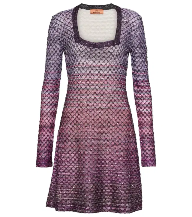 Missoni Knitted lamé minidress