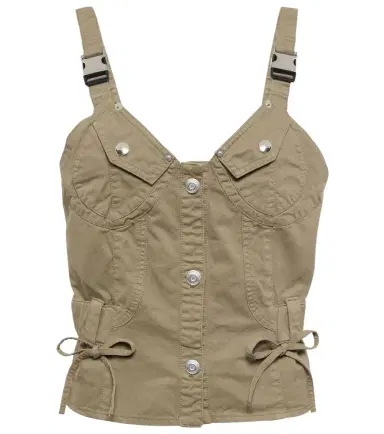 Coperni Utility bustier cotton top | Thumbnail 1