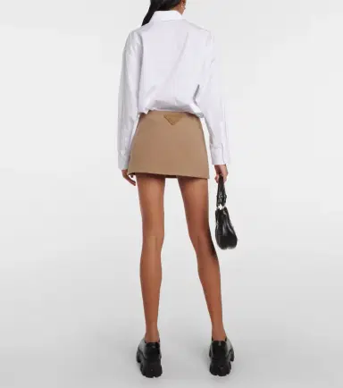 Prada Wool velour miniskirt | Thumbnail 5