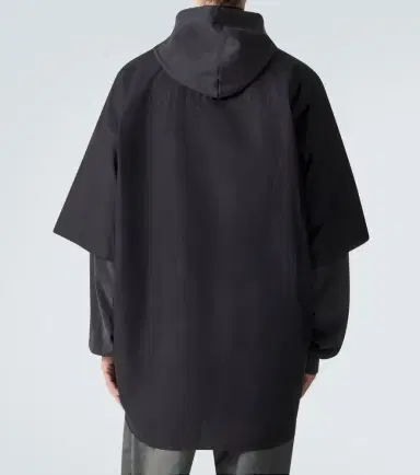 Balenciaga Patched cotton poplin and fleece jacket | Thumbnail 2 Balenciaga Patched cotton poplin and fleece jacket | Thumbnail 2