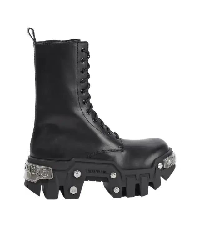 Bulldozer leather lace-up boots