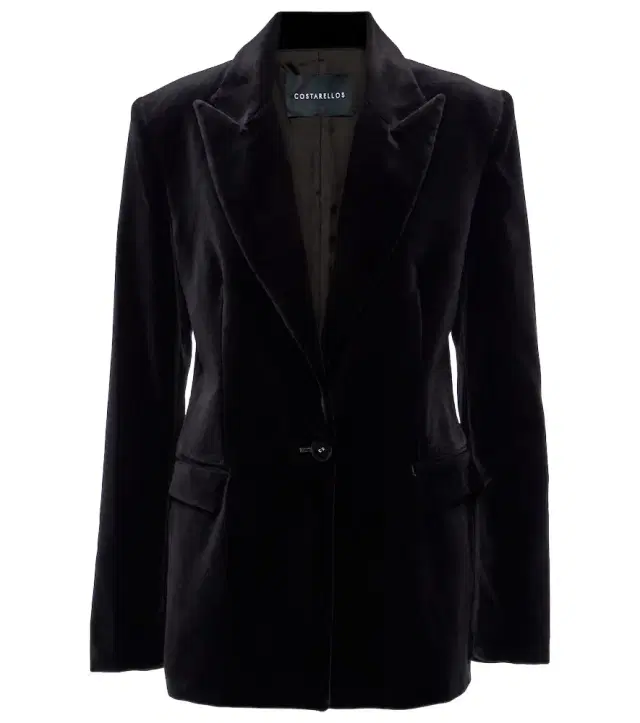 Costarellos Azura cotton velvet blazer