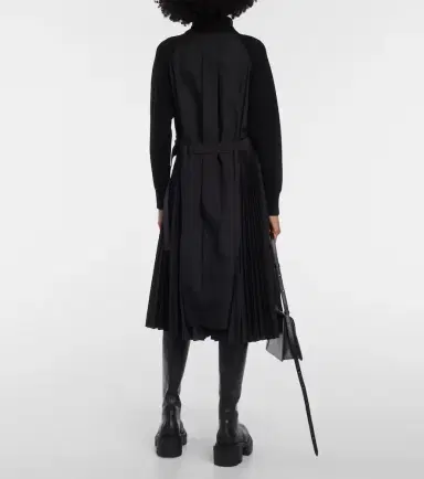 Sacai Turtleneck midi dress | Thumbnail 2 Sacai Turtleneck midi dress | Thumbnail 2