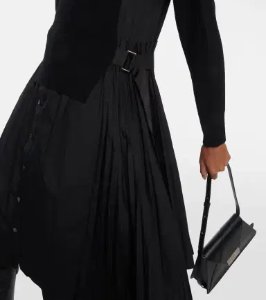 Sacai Turtleneck midi dress | Thumbnail 4 Sacai Turtleneck midi dress | Thumbnail 4