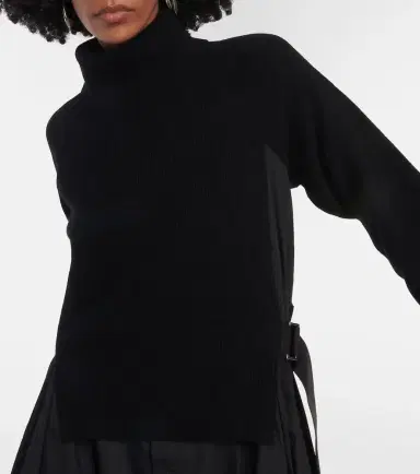 Sacai Turtleneck midi dress | Thumbnail 5 Sacai Turtleneck midi dress | Thumbnail 5