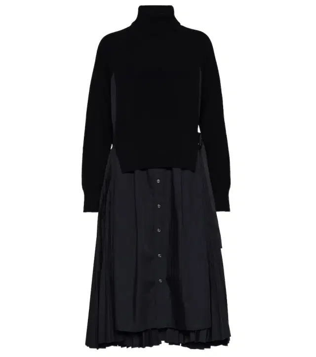 Turtleneck midi dress