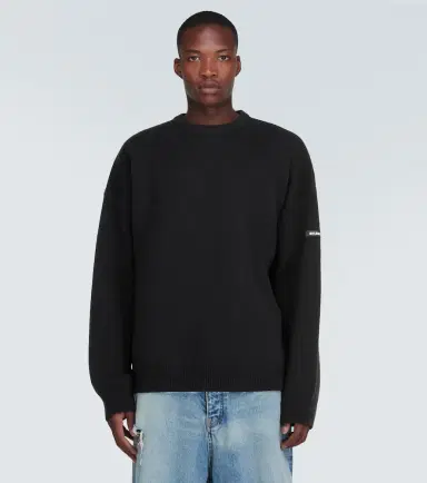 Balenciaga Oversized wool-blend sweater | Thumbnail 2