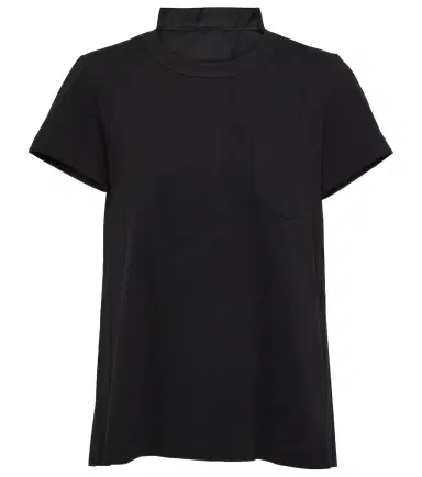 Sacai Pleated cotton jersey T-shirt | Thumbnail 1