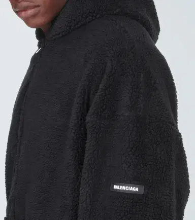 Balenciaga Oversized fleece hoodie | Thumbnail 2