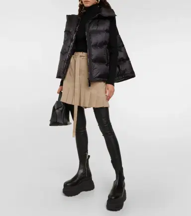 Sacai Asymmetric quilted down vest | Thumbnail 2 Sacai Asymmetric quilted down vest | Thumbnail 2