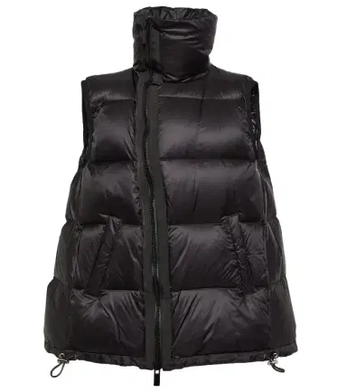 Sacai Asymmetric quilted down vest | Thumbnail 1 Sacai Asymmetric quilted down vest | Thumbnail 1
