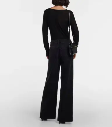 AGOLDE Clara low-rise wide-leg jeans | Thumbnail 4
