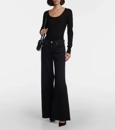 AGOLDE Clara low-rise wide-leg jeans | Thumbnail 5