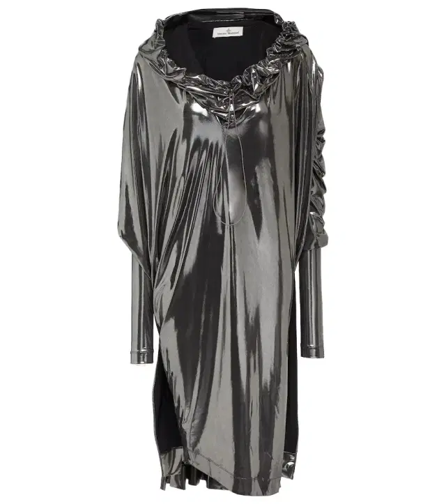 Vivienne Westwood Draped lamé midi dress
