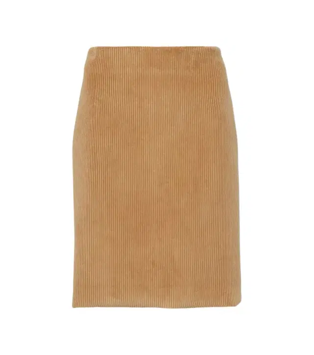 Corduroy pencil skirt