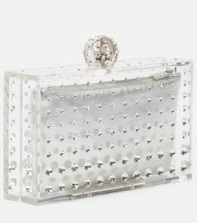 Aquazzura Tequila crystal-embellished clutch | Thumbnail 4