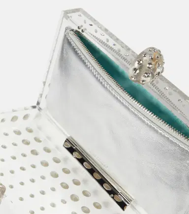 Aquazzura Tequila crystal-embellished clutch | Thumbnail 5