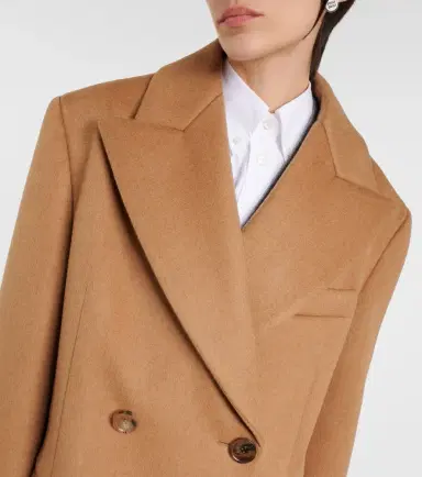 Miu Miu Double-breasted camel hair jacket | Thumbnail 2