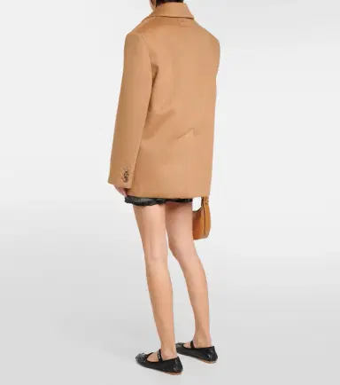 Miu Miu Double-breasted camel hair jacket | Thumbnail 4