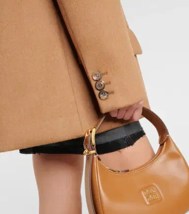 Miu Miu Double-breasted camel hair jacket | Thumbnail 5